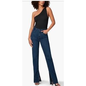 PAIGE Saveria One-Shoulder black women’s Bodysuit (New)